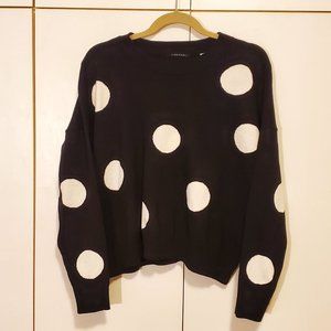 NWT T Tahari Polka Dot Sweater Size L